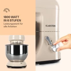 Bella Küchenmaschine 2000 W / 2,7 PS 5 Ltr Edelstahl BPA-frei 10 Bella Küchenmaschine 2000 W / 2,7 PS 5 Ltr Edelstahl BPA-frei -Klarstein 10008232 de 0003 logo