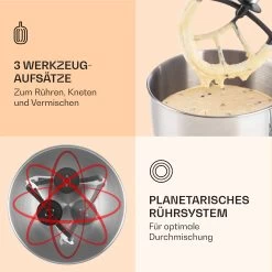 Bella Küchenmaschine 2000 W / 2,7 PS 5 Ltr Edelstahl BPA-frei 11 Bella Küchenmaschine 2000 W / 2,7 PS 5 Ltr Edelstahl BPA-frei -Klarstein 10008232 de 0004 logo