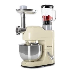 Lucia Küchenmaschine 3-in-1 2000 W / 2,7 PS 5 Ltr Edelstahl BPA-frei