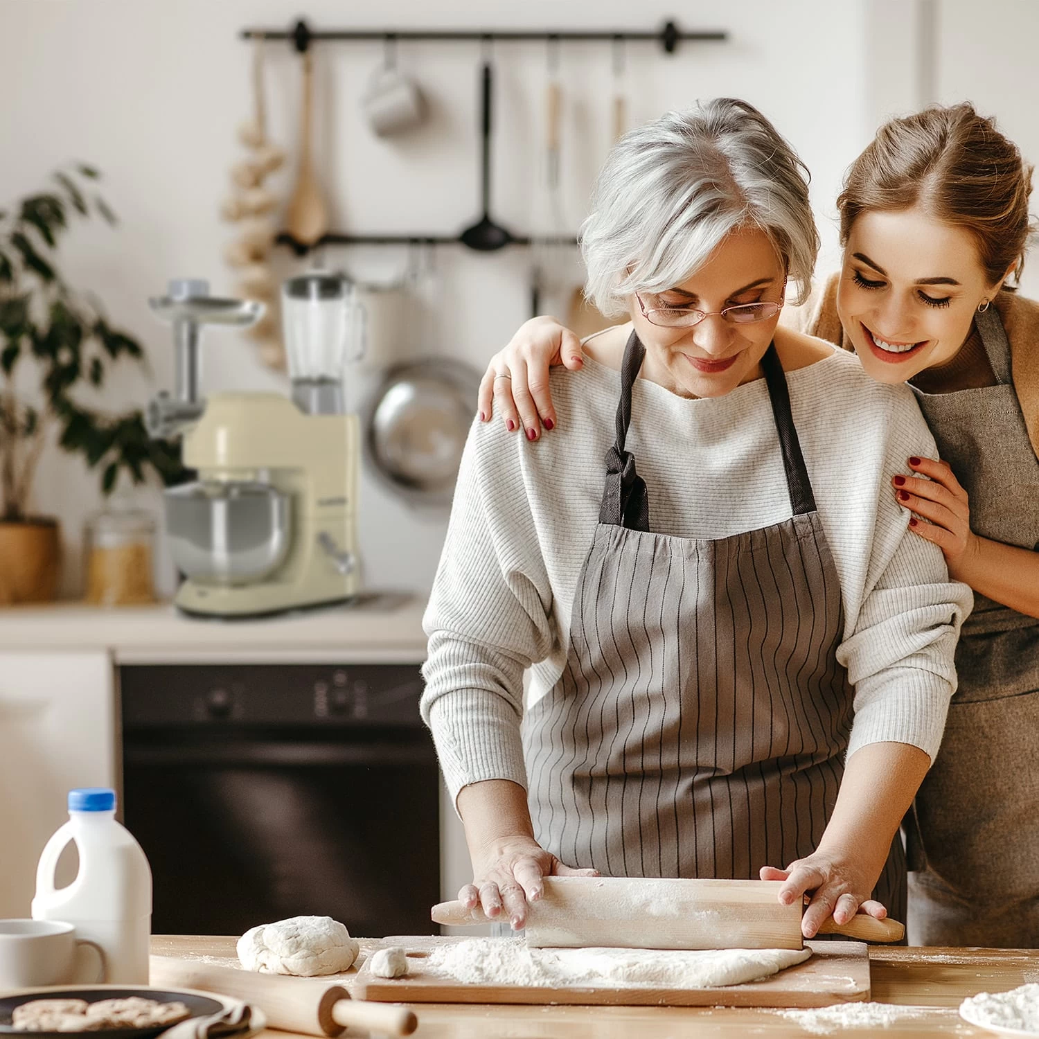 Lucia Küchenmaschine 3-in-1 2000 W / 2,7 PS 5 Ltr Edelstahl BPA-frei 4 Lucia Küchenmaschine 3-in-1 2000 W / 2,7 PS 5 Ltr Edelstahl BPA-frei – Bild 2