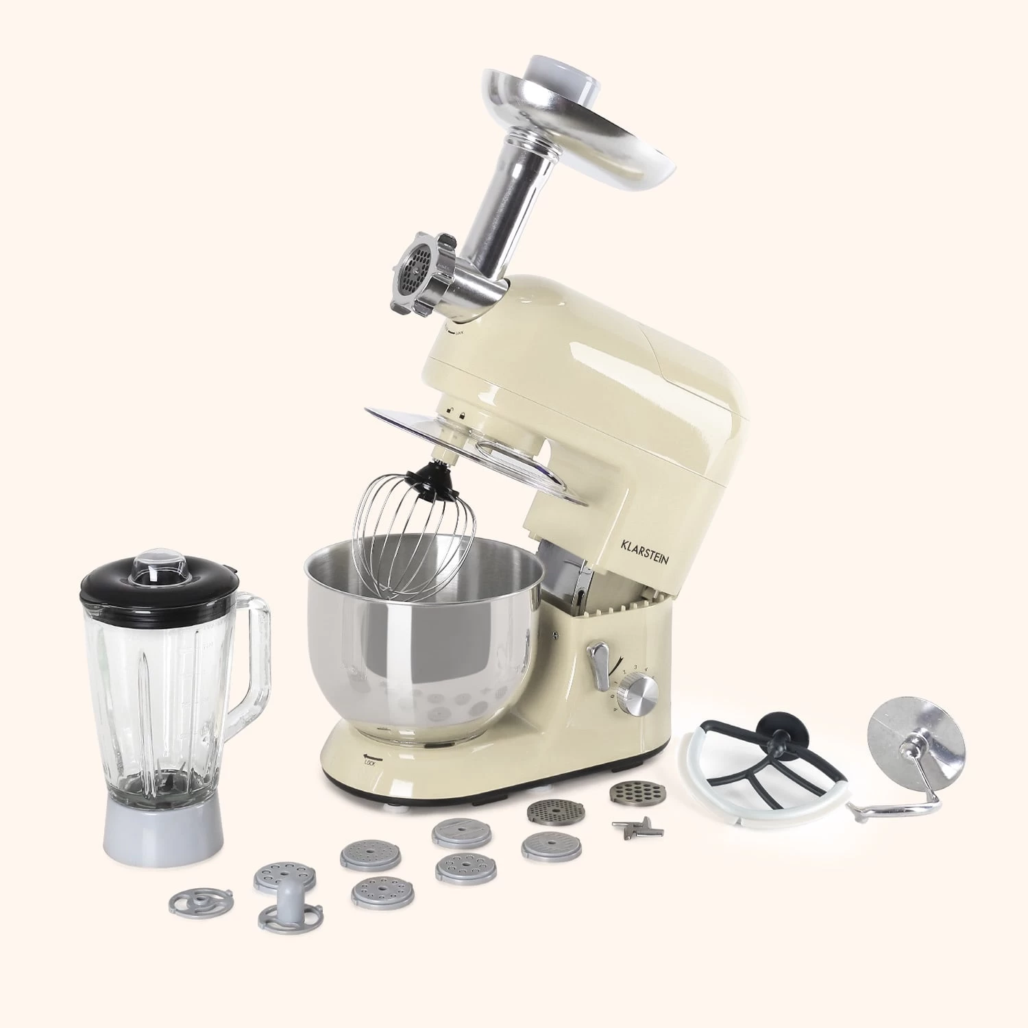 Lucia Küchenmaschine 3-in-1 2000 W / 2,7 PS 5 Ltr Edelstahl BPA-frei 9 Lucia Küchenmaschine 3-in-1 2000 W / 2,7 PS 5 Ltr Edelstahl BPA-frei – Bild 7