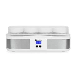 Gaia Joghurtmaker 12 Gläser A 150 Ml Timer Edelstahl -Klarstein 10011602 yy 0003 titel klarstein joghurtmaker