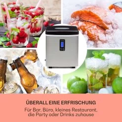 Mr. Black-Frost Eismaschine 150W Edelstahl Schwarz 15kg -Klarstein 10020109 de 0003 usp
