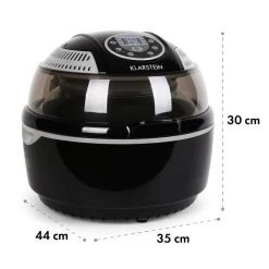 VitAir Heißluftfritteuse Schwarz 1400W Grillen Backen 9 Liter 20 VitAir Heißluftfritteuse Schwarz 1400W Grillen Backen 9 Liter -Klarstein 10021766 yy 0010 detail Klarstein VitAir Heissluftfritteuse V1 Schwarz Grau reedit