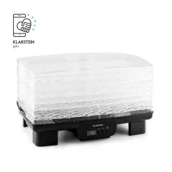 Bananarama Dörrautomat Schwarz 550W Trockner Dehydrator 6 Etagen -Klarstein 10027831 yy 0003 logo Klarstein Bananarama Doerrautomat schwarz