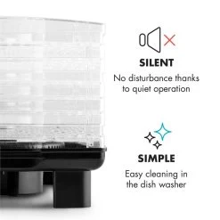 Bananarama Dörrautomat Schwarz 550W Trockner Dehydrator 6 Etagen -Klarstein 10027831 yy 0006 logo Klarstein Bananarama Doerrautomat schwarz reedit