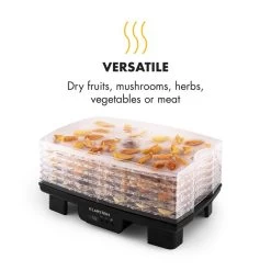 Bananarama Dörrautomat Schwarz 550W Trockner Dehydrator 6 Etagen -Klarstein 10027831 yy 0008 logo Klarstein Bananarama Doerrautomat schwarz reedit