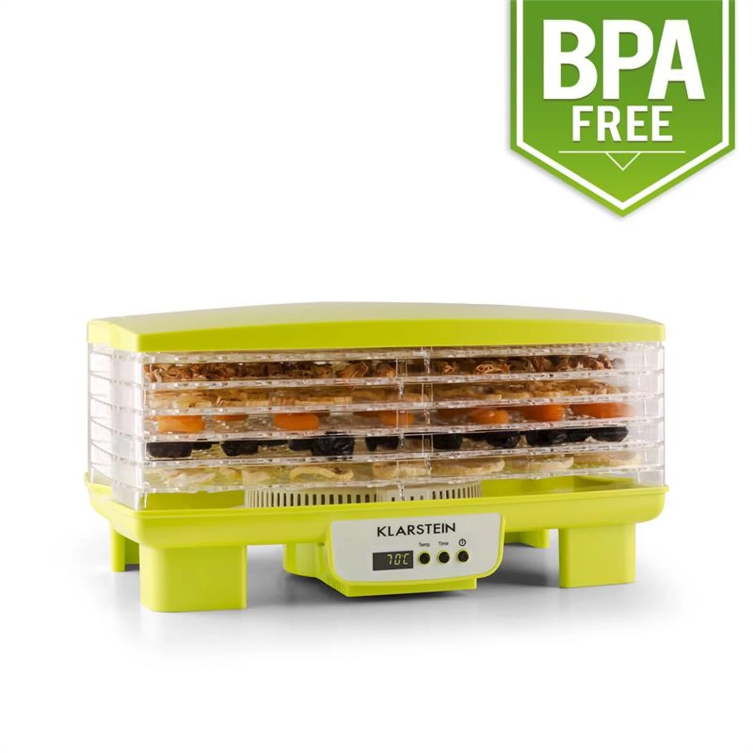 Bananarama Dörrautomat Grün 550W Trockner Dehydrator 6 Etagen 3 Bananarama Dörrautomat Grün 550W Trockner Dehydrator 6 Etagen