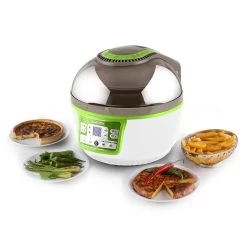 VitAir Turbo Heißluftfritteuse Grün-weiß 1400W Grillen Backen 9l -Klarstein 10028288 yy 0011 ambient klarstein vitair heissluft frieteuse