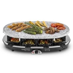 Steaklette Raclettegrill 1500 W Granit-Natursteinplatte 8 Personen -Klarstein 10028449 yy 0003 titel Klarstein Steaklette Raclette Natursteingrill
