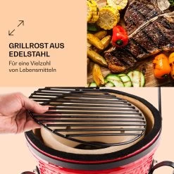 Princesize Kamado-Grill Keramikgrill Edelstahl-Grillrost Smoker BBQ 10 Princesize Kamado-Grill Keramikgrill Edelstahl-Grillrost Smoker BBQ -Klarstein 10029124 de 0003 logo