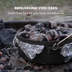 Hotrod 85 Dutch Oven BBQ-Topf 9 Qt / 8,5 Liter Gusseisen Schwarz -Klarstein 10029167 de 0005 logo