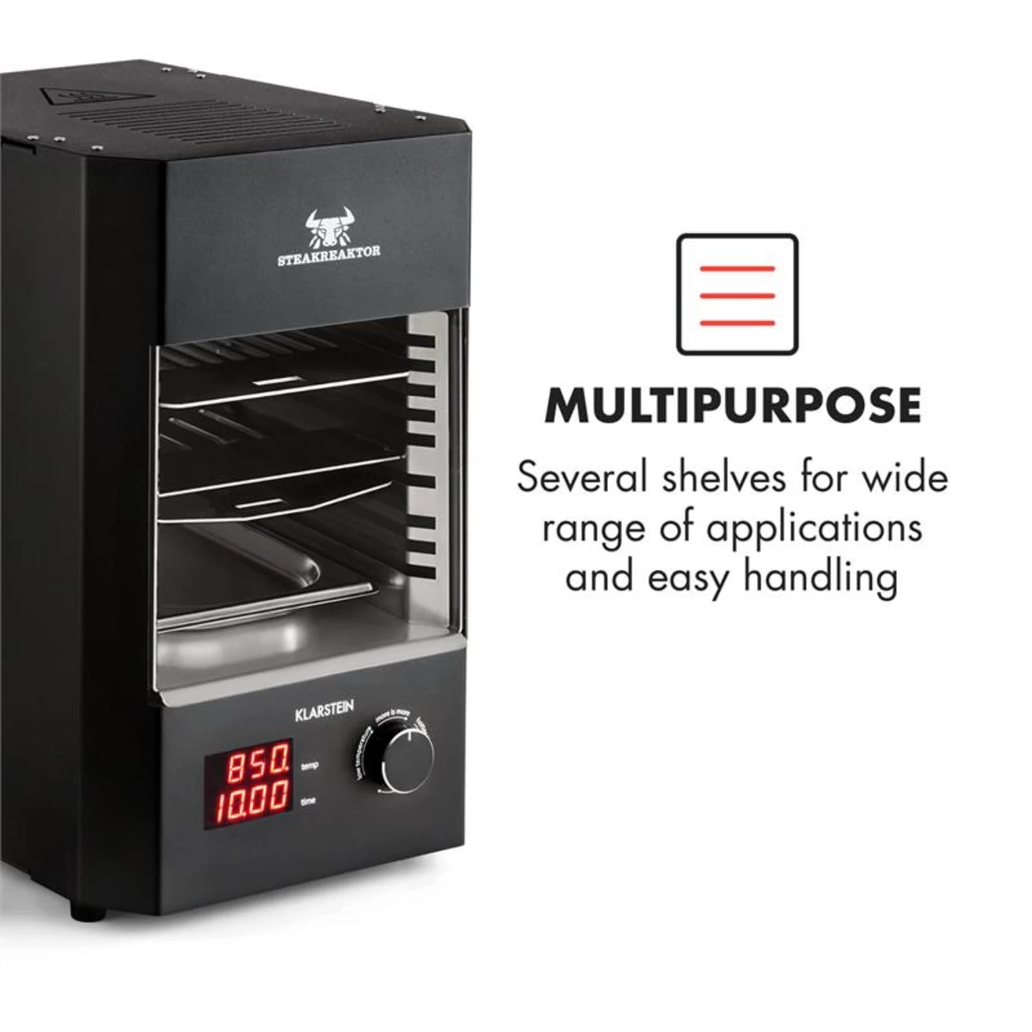 Steakreaktor 2.0 Indoor Grillgerät 850 °C 1600W Infrarot Made In Germany – Bild 6