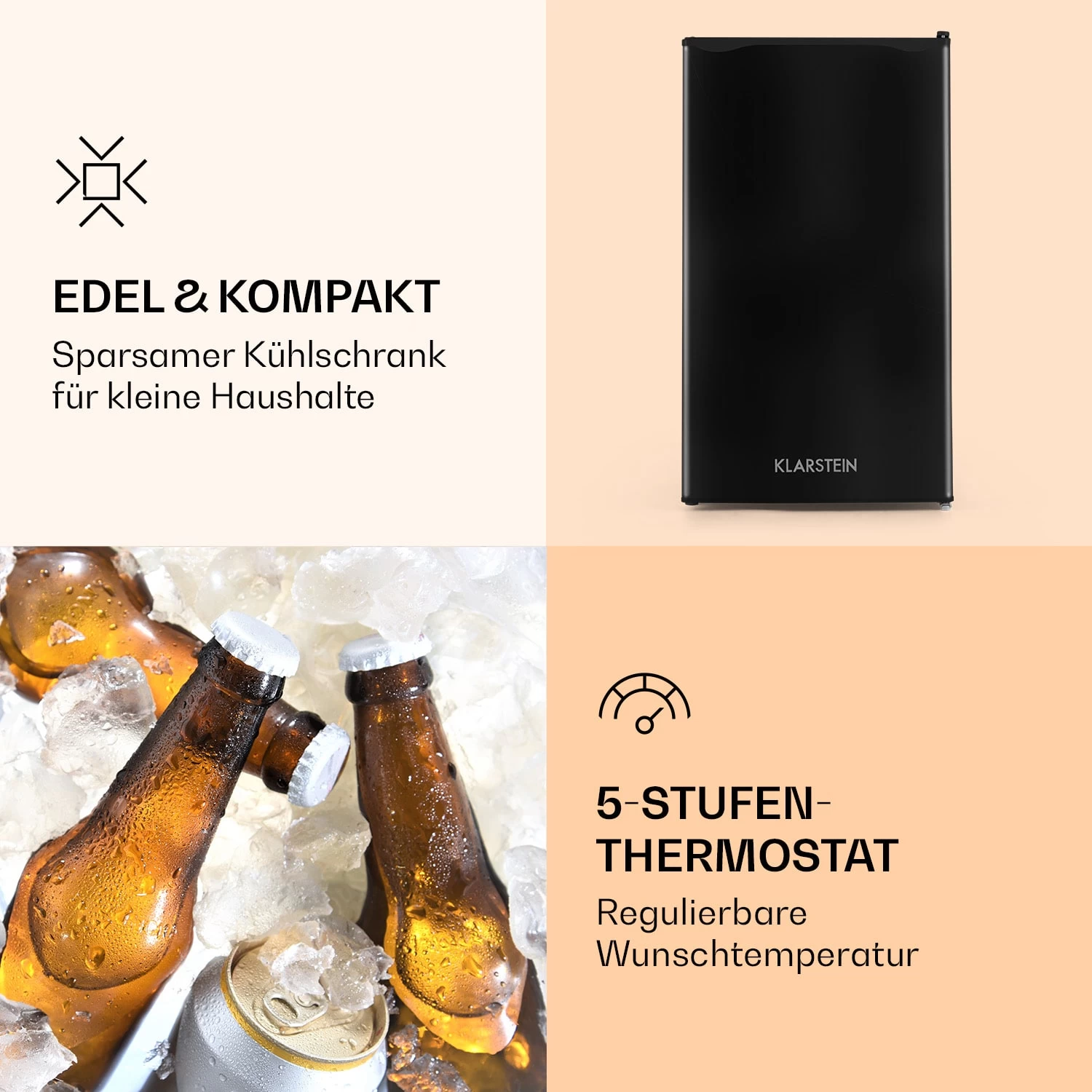 Alleinversorger Kühlschrank 91 Liter 2 Ebenen Thermostat Eisfach 4 Alleinversorger Kühlschrank 91 Liter 2 Ebenen Thermostat Eisfach – Bild 2