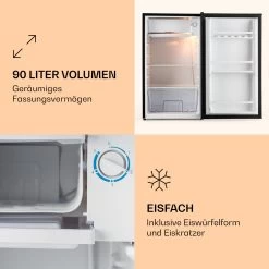 Alleinversorger Kühlschrank 91 Liter 2 Ebenen Thermostat Eisfach 10 Alleinversorger Kühlschrank 91 Liter 2 Ebenen Thermostat Eisfach -Klarstein 10030523 de 0003 logo