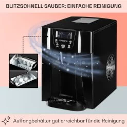 Ice Volcano 2G Eismaschine LED 12kg Je 24h 2l 6-12min Schwarz 15 Ice Volcano 2G Eismaschine LED 12kg Je 24h 2l 6-12min Schwarz -Klarstein 10030844 DE 0005 usp