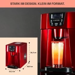 Ice Volcano 2G Eismaschine LED 12kg Je 24h 2l 6-12min Rot -Klarstein 10030849 DE 0006 usp