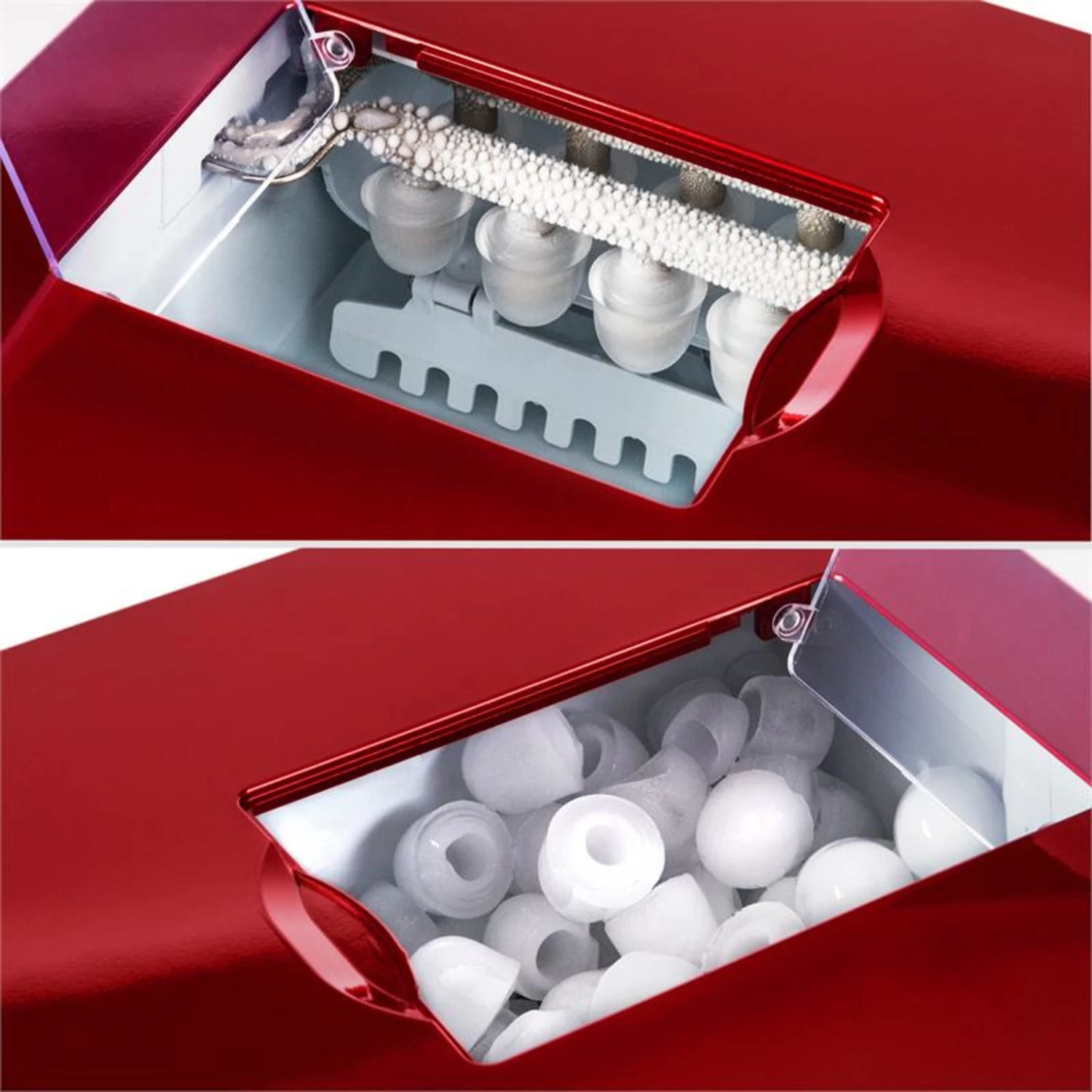 Ice Volcano 2G Eismaschine LED 12kg Je 24h 2l 6-12min Rot – Bild 8