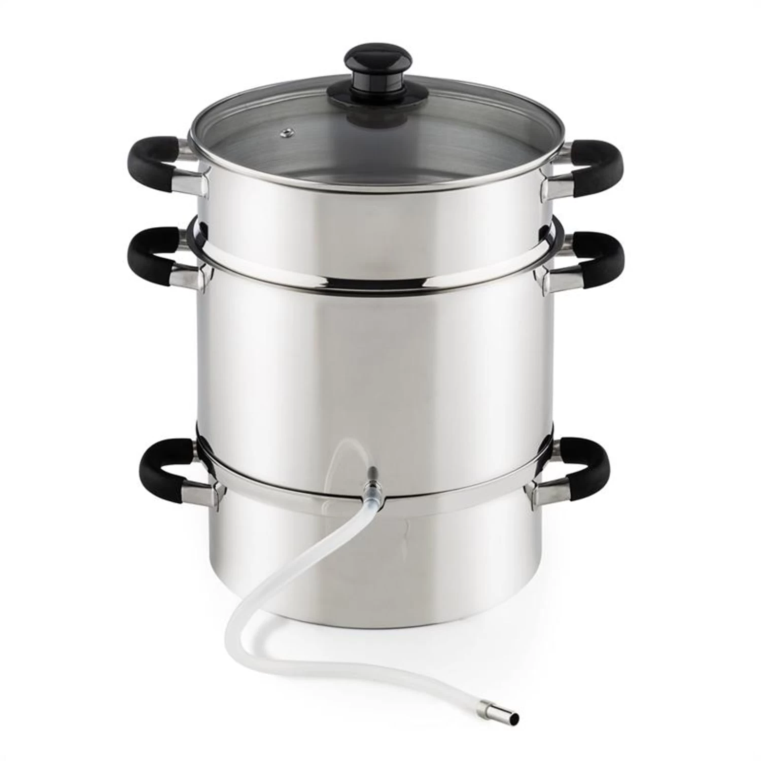 Applebee Dampf-Entsafter Elektrisch 1500W Ø25cm 8 Liter Edelstahl 4 Applebee Dampf-Entsafter Elektrisch 1500W Ø25cm 8 Liter Edelstahl – Bild 2