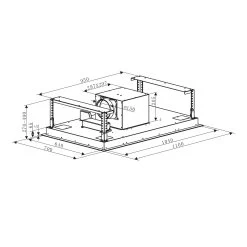 Secret Service Deckenhaube Dunstabzugshaube 220W Touch Glas LED Weiß -Klarstein 10031696 yy 0009 logo Klarstein Secret Service Dunstabzugshaube weiss