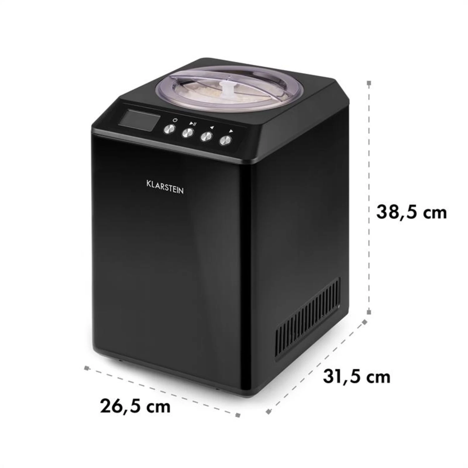 Vanilly Sky Family Eiscremebereiter Frozen Yoghurt 250W 2,5l Schwarz 10 Vanilly Sky Family Eiscremebereiter Frozen Yoghurt 250W 2,5l Schwarz – Bild 8