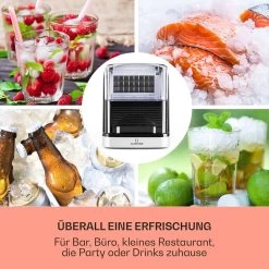 Kristall Eiswürfelmaschine Kristalleis 2 Größen 2,5l Wassertank -Klarstein 10031891 de 0003 usp