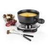Sirloin Fondue-Set Raclette 1200 Watt Keramiktopf Edelstahlgabeln -Klarstein 10032080 yy 0001 titel Klarstein Sirloin Raclette mit Fondue schwarz reedit V2