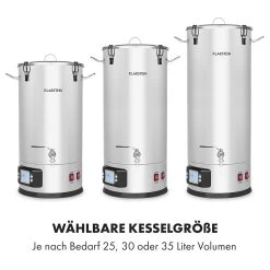 Maischfest Maischekessel 5 Teile 1500/3000W 25l LCD Touch 13 Maischfest Maischekessel 5 Teile 1500/3000W 25l LCD Touch -Klarstein 10032121 de 0003 logo