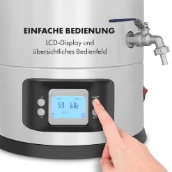 Maischfest Maischekessel 5 Teile 1500/3000W 25l LCD Touch 17 Maischfest Maischekessel 5 Teile 1500/3000W 25l LCD Touch -Klarstein 10032121 de 0007 logo