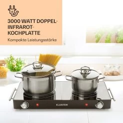 VariCook Duo Kochplatte 3000W Edelstahlgehäuse Tragegriffe 9 VariCook Duo Kochplatte 3000W Edelstahlgehäuse Tragegriffe -Klarstein 10032125 de 0002 logo
