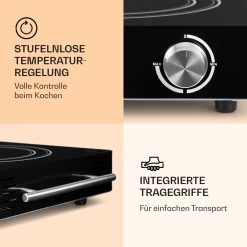 VariCook Duo Kochplatte 3000W Edelstahlgehäuse Tragegriffe 11 VariCook Duo Kochplatte 3000W Edelstahlgehäuse Tragegriffe -Klarstein 10032125 de 0004 logo