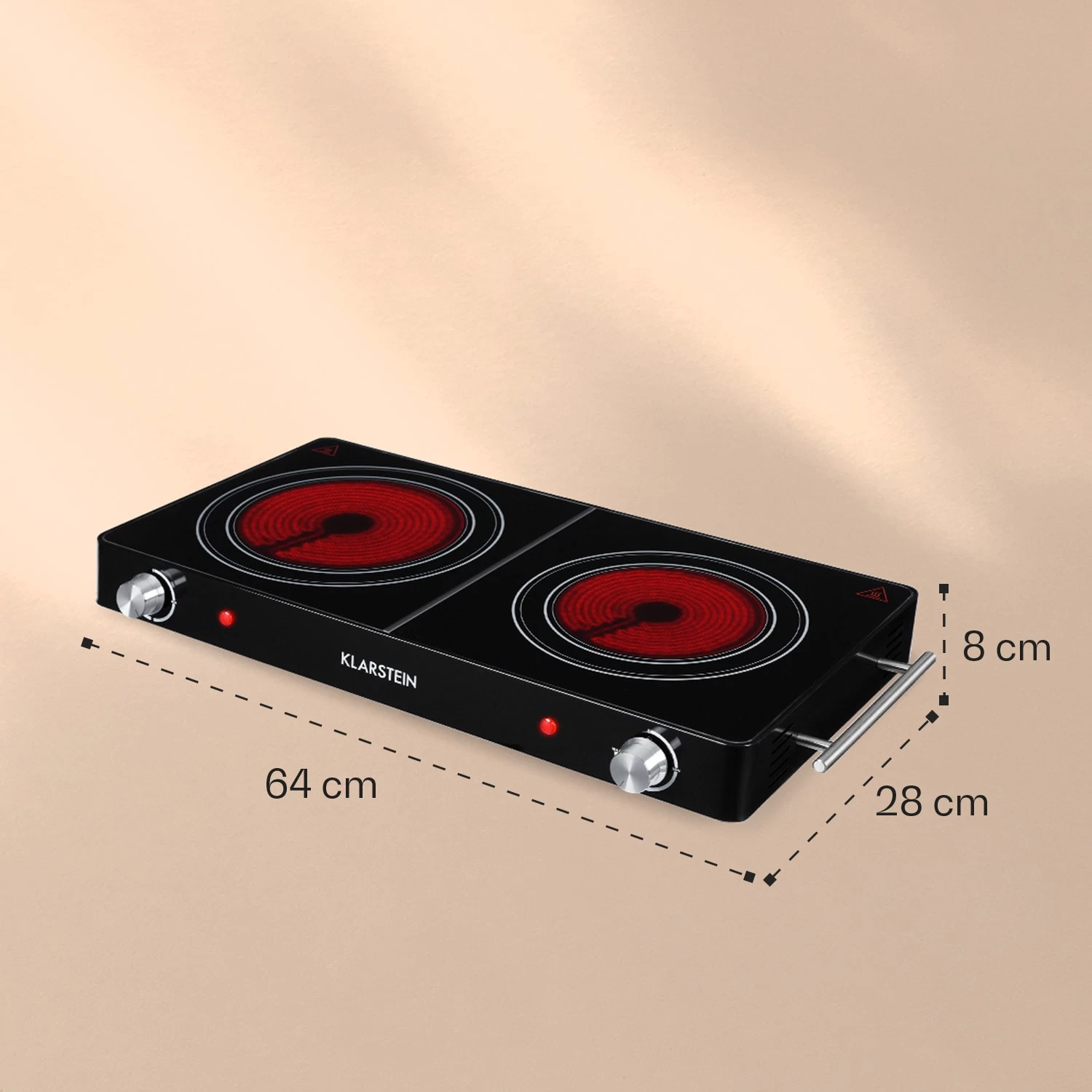 VariCook Duo Kochplatte 3000W Edelstahlgehäuse Tragegriffe 8 VariCook Duo Kochplatte 3000W Edelstahlgehäuse Tragegriffe – Bild 6