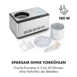Dolce Bacio Eiscremebereiter Kompressor 2l LCD-Display Touch Edelstahl 16 Dolce Bacio Eiscremebereiter Kompressor 2l LCD-Display Touch Edelstahl -Klarstein 10032322 de 0005 logo