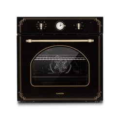 Victoria Einbaubackofen Retro-Design 9 Funktionen 50-250°C Schwarz