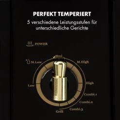 Victoria 20 Einbau-Mikrowelle, 20 L, 800 W, Grill: 1000 W, Schwarz -Klarstein 10032591 de 0005 logo