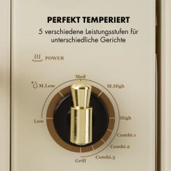 Victoria 20 Einbau-Mikrowelle, 20 L, 800 W, Grill: 1000 W, Elfenbein -Klarstein 10032592 de 0005 logo