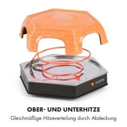 Capricciosa Pizzaofen 1500W Abdeckung Aus Terracotta Warmhaltefunktion -Klarstein 10032597 de 0007 logo