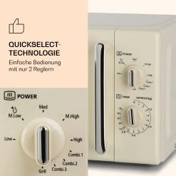 Caroline Mikrowellen-Grill 20 Ltr 700 W / 1000 W Ø 25,5cm Retro 11 Caroline Mikrowellen-Grill 20 Ltr 700 W / 1000 W Ø 25,5cm Retro -Klarstein 10032641 de 0004 logo