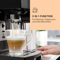 BellaVita Kaffeemaschine 3-in-1 1450 W 20 Bar Milchschäumer -Klarstein 10032807 de 0005 logo
