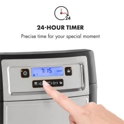 Aromatica II Duo Kaffeemaschine, Integriertes Mahlwerk, 1,25 L Silber -Klarstein 10032865 yy 0005 logo Klarstein Aromatica II Duo Kaffeemaschine schwarz