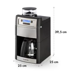 Aromatica II Duo Kaffeemaschine, Integriertes Mahlwerk, 1,25 L Silber -Klarstein 10032865 yy 0011 logo Klarstein Aromatica II Duo Kaffeemaschine schwarz