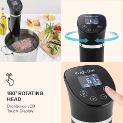 Quickstick Flex 1300W 3D Circulating 0-95 °C IPX7 Timer Schwarz -Klarstein 10032905 de 0004 logo