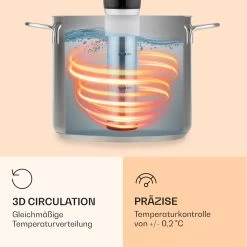 Quickstick Flex 1300W 3D Circulating 0-95 °C IPX7 Timer Schwarz -Klarstein 10032905 de 0005 logo