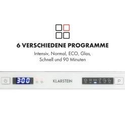 Amazonia 6 Secret Einbau-Geschirrspüler 6 Programme -Klarstein 10032915 de 0003 logo