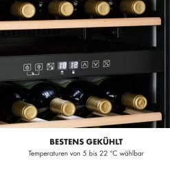 Vinamour 29 Duo Weinkühlschrank 2 Zonen 80L/29 Flaschen 5-22°C Touch -Klarstein 10033083 de 0005 logo