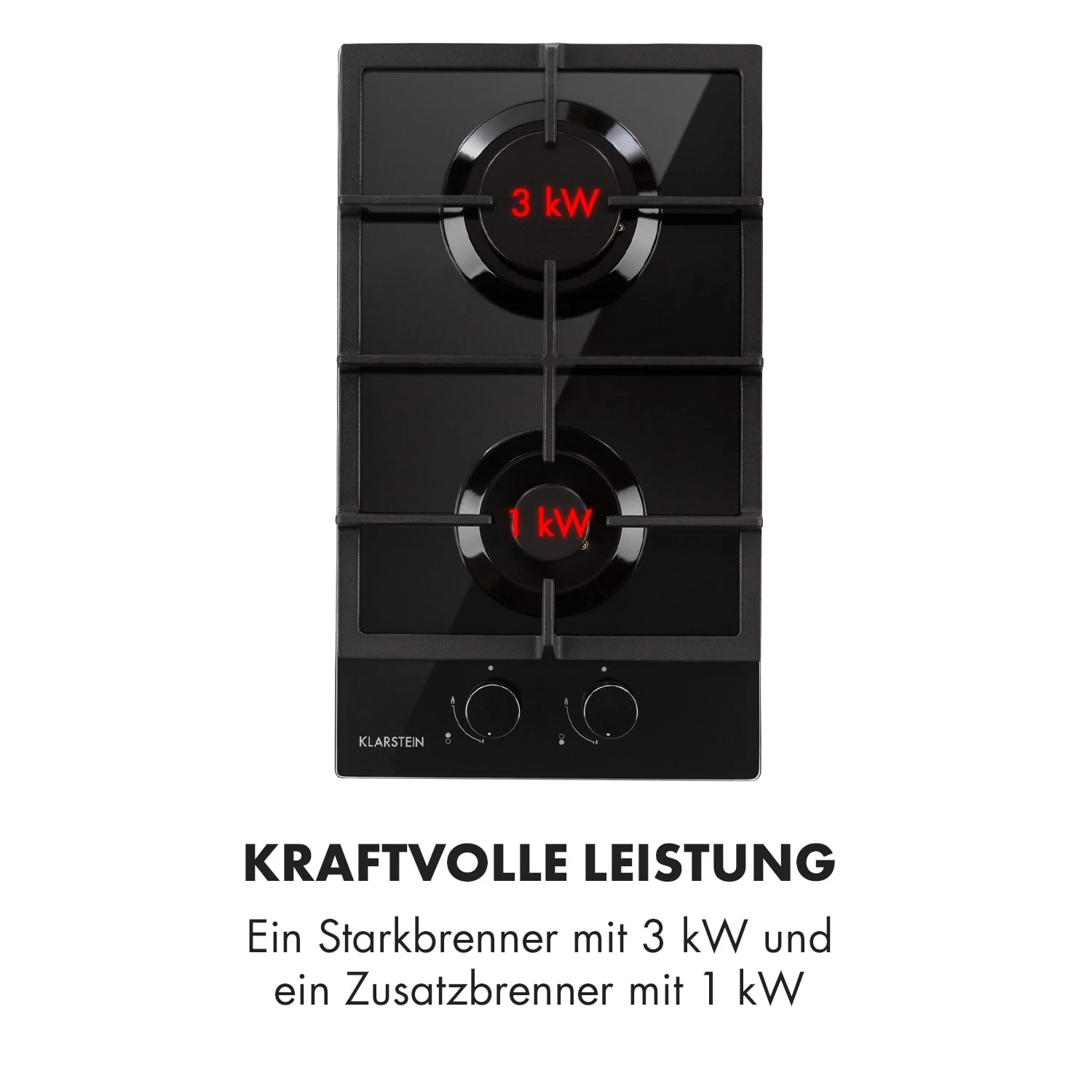 Ignito Domino Gaskochfeld 2-flammig Sabaf-Brenner Glaskeramik Schwarz 8 Ignito Domino Gaskochfeld 2-flammig Sabaf-Brenner Glaskeramik Schwarz – Bild 6