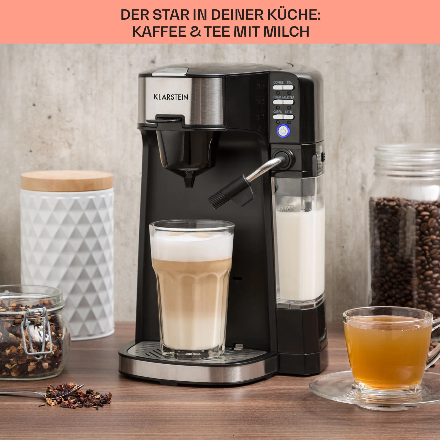 Baristomat 2-in-1-Heißgetränkeautomat Kaffee Tee Milchschaum 6 Baristomat 2-in-1-Heißgetränkeautomat Kaffee Tee Milchschaum – Bild 4