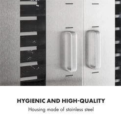 Master Jerky 24 Dörrautomat 5850W 40-90 °C 15h-Timer Edelstahl Silber -Klarstein 10033214 yy 0006 logo Klarstein Master Jerky 24 Doerrautomat silber