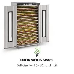 Master Jerky 24 Dörrautomat 5850W 40-90 °C 15h-Timer Edelstahl Silber -Klarstein 10033214 yy 0007 logo Klarstein Master Jerky 24 Doerrautomat silber