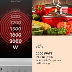 MisterCook Kochplatte Infrarot 2000W 90-650°C Abschalttimer -Klarstein 10033281 de 0005 logo